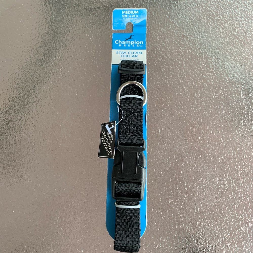 medium stay clean dog collar